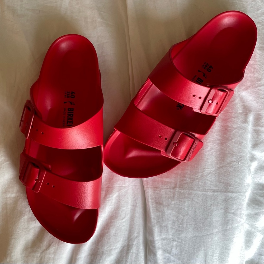 BIRKENSTOCK Red Arizona Sandal